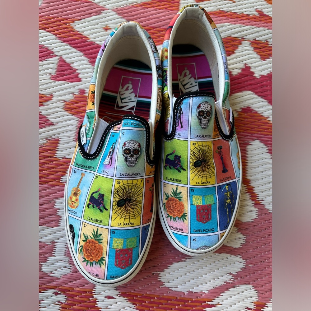 Loteria Special Edition Vans, women’s size 10